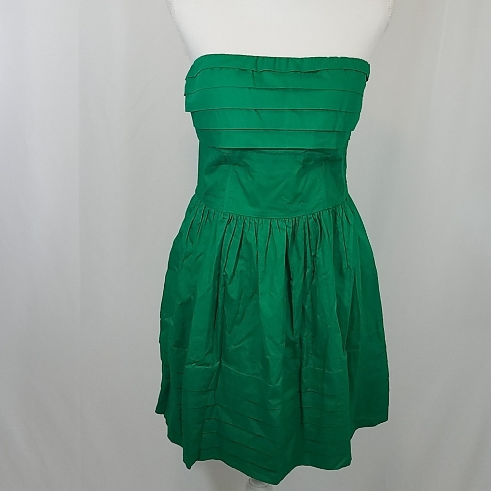 Jack by BB Dakota Green Strapless Dress M